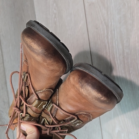 Pikolinos Women Le Mans calfskin Leather stack Heels Boots shoes sz 37/6.5-7 - Picture 5 of 15